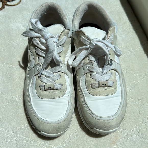 White Chanel Sneakers - Picture 3 of 7